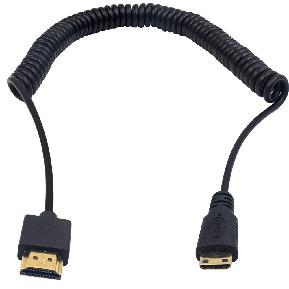 Mini HDMI to HDMI Coiled Cable 4K 1080p 3D 2.5M L71128