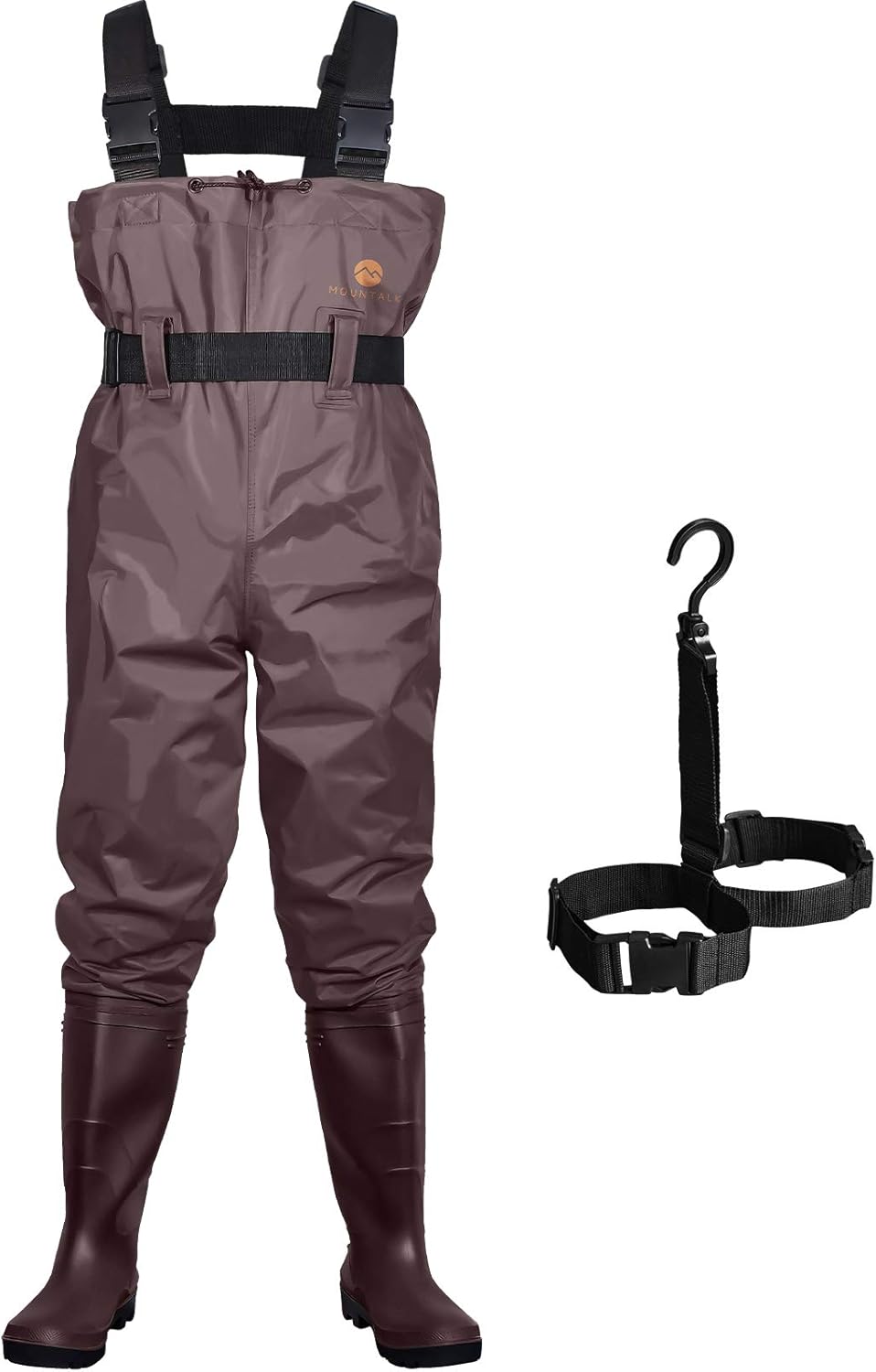 High Chest Waders with Boots, Durable Waterproof Canvas Fly Fishing Waders Q142