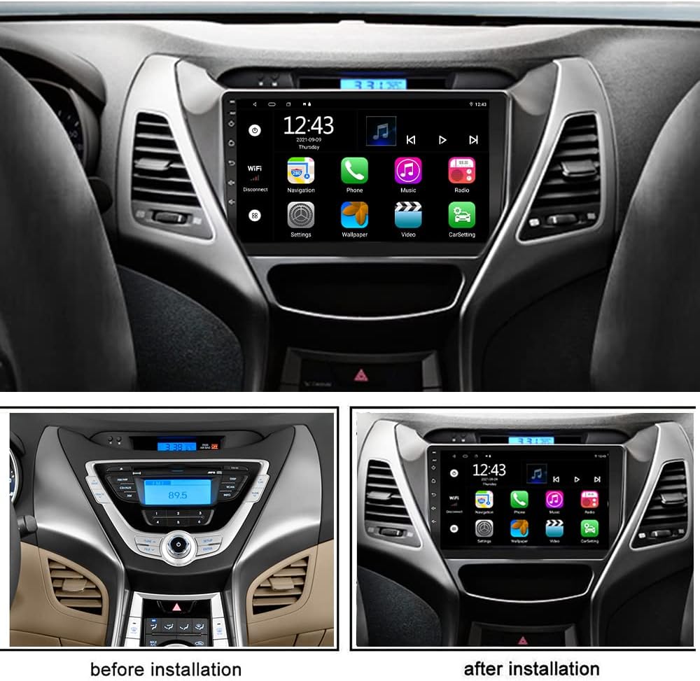 Car Radio with 9 inch High Definition Touch Screen Bluetooth USB Player O8893