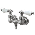 Vintage Satin Nickel Wall Mount Clawfoot Tub Filler W728218
