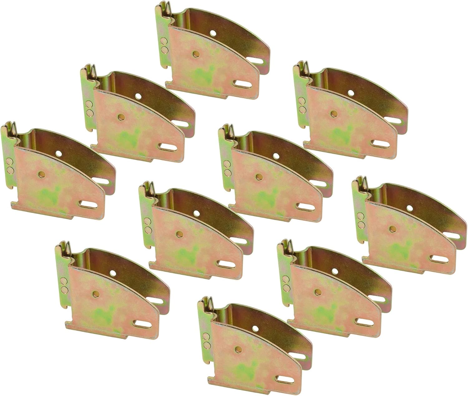 10 Pack E-Track Wood Beam End Socket Shelf Brackets with E Track Fittings for 2x4 & 2x6 in Truck Trailer Van RV Tie-Down Systems S567966