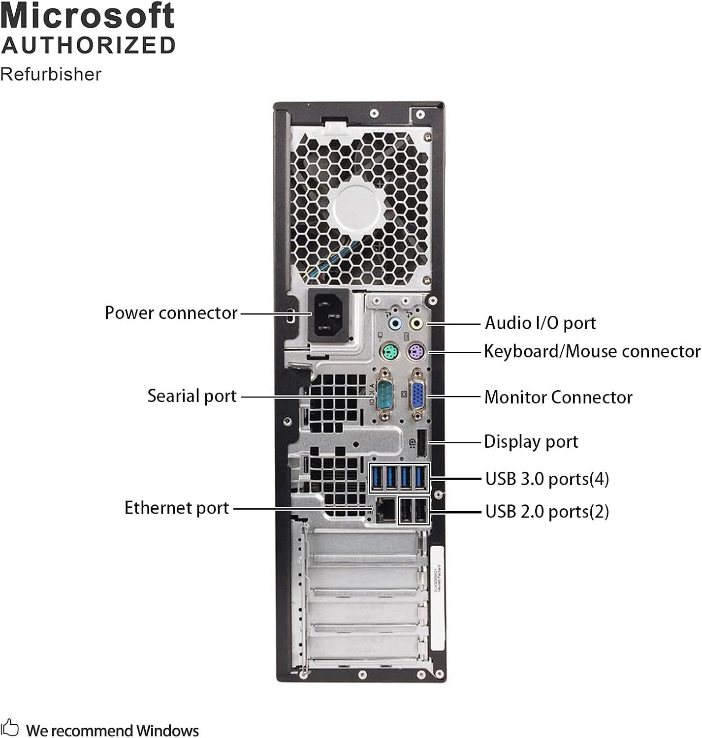 HP Compaq Pro 6305 SFF Desktop PC, AMD A6 5400B, 16G DDR3, 512G SSD, Win 10 Pro 64 Bit C429