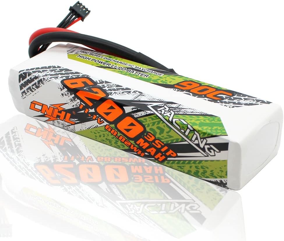 6200MAH 11.1V 90C 3S Lipo Battery Pack of 2 A28503