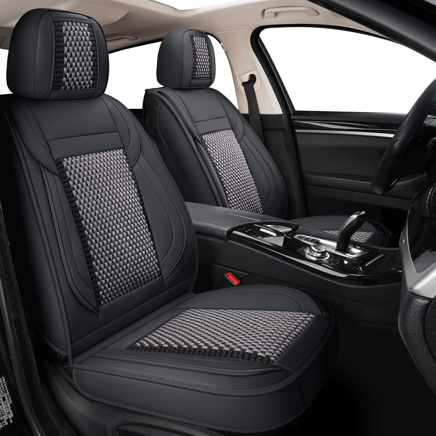 Red line Faux Leather Automotive Seat Covers L54581