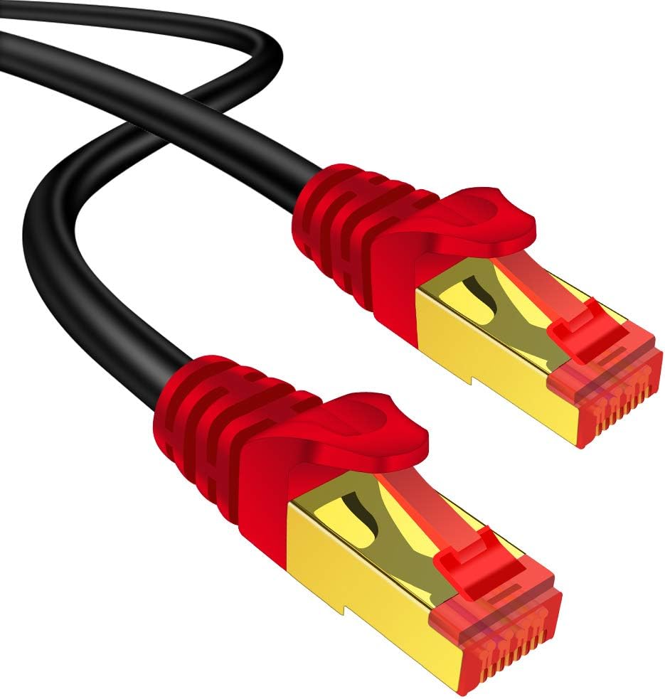 Outdoor CAT 7 Ethernet Cable 200 ft SSTP Waterproof Direct Burial L971