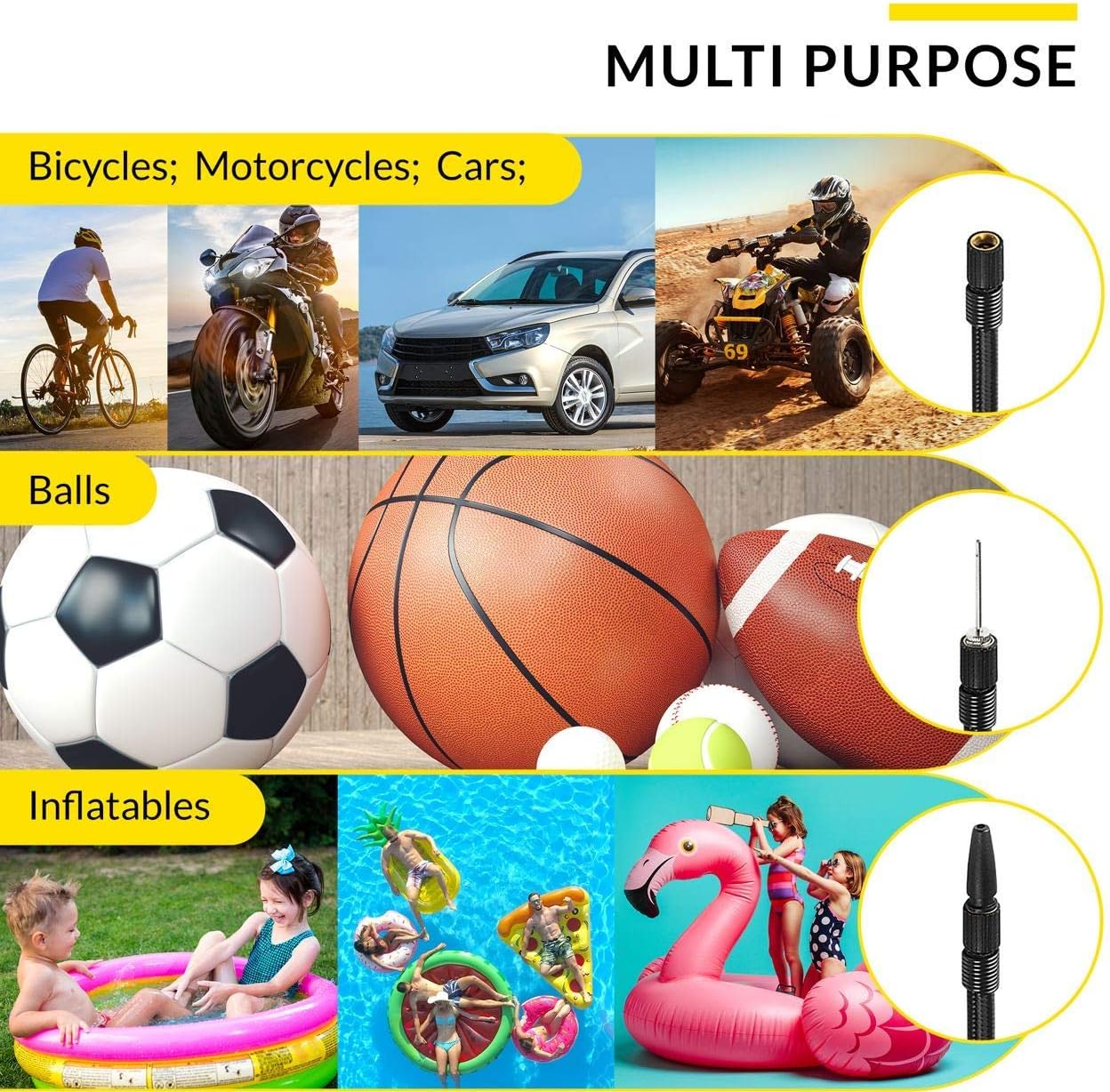 Portable Tire Inflator Air Compressor Pump B9848