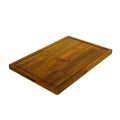 24 in. L x 16 in. D x 1 in. T Butcher Block Chopping Board in Golden Teak Stained Acacia M9678