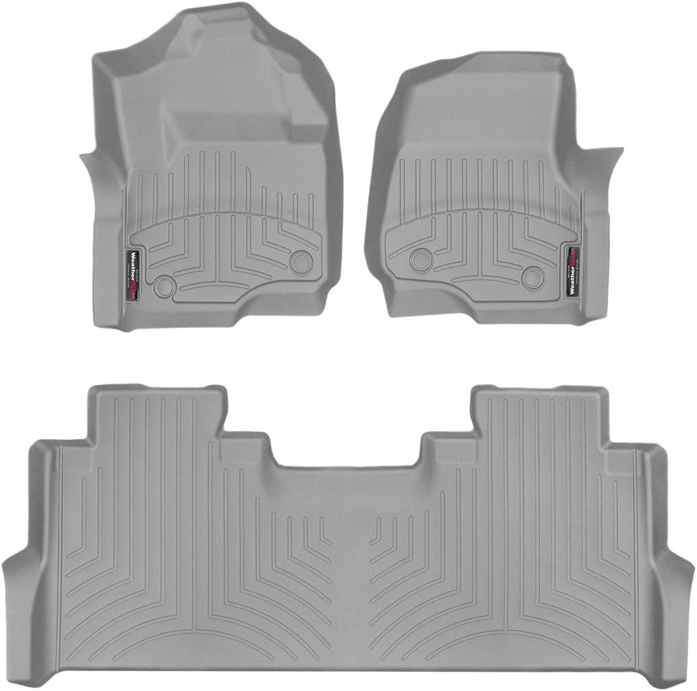 Custom FloorLiner for Ford SuperDuty SuperCrew, 1st & 2nd Row (Black) F80892