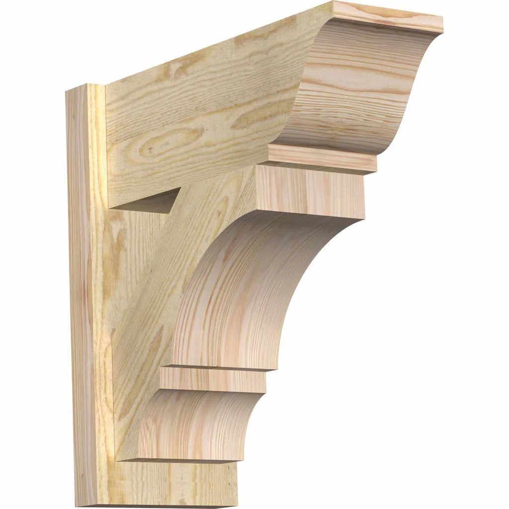 8x22W x 20x22D x 20x22H Rough Sawn Douglas Fir Outlooker N572