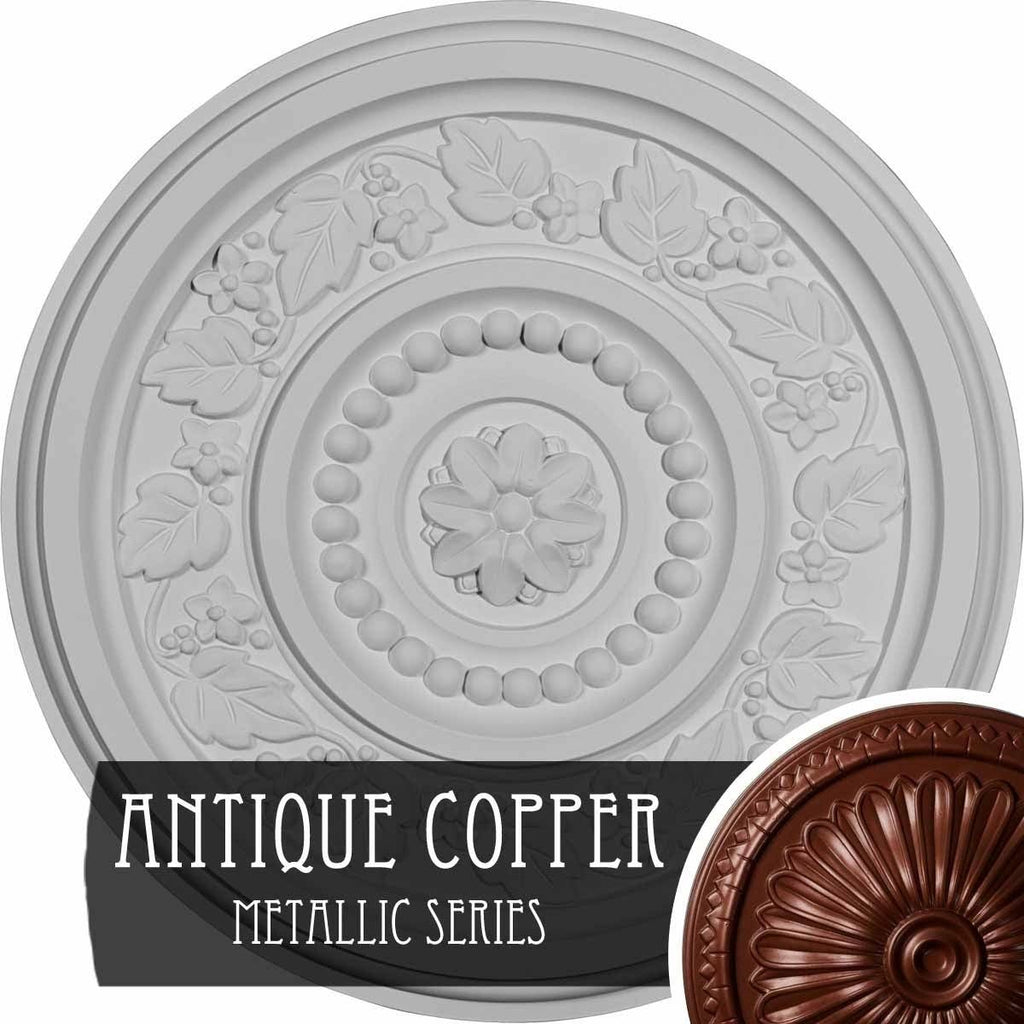 Marseille Ceiling Medallion, Hand-Painted Night Shade T875292