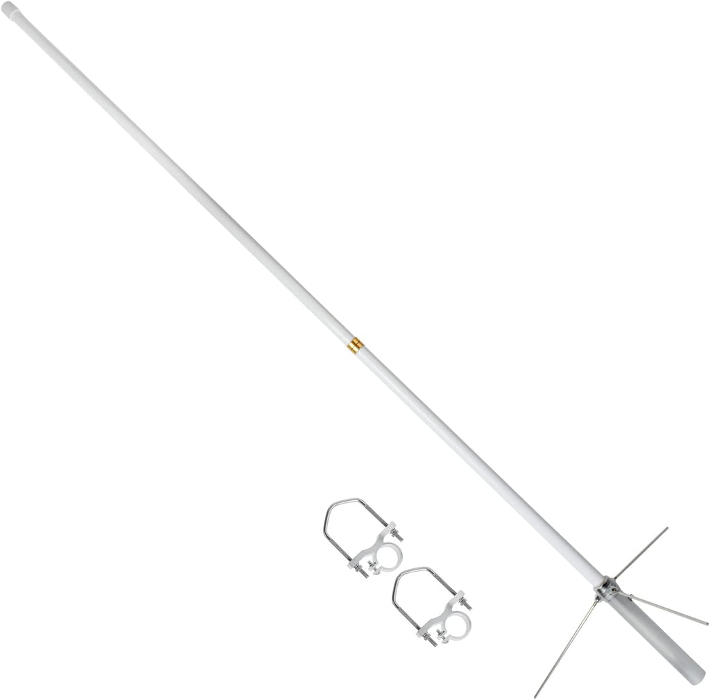 Dual Band Fiberglass Vertical Base Antenna with SO-239 Connector E64288