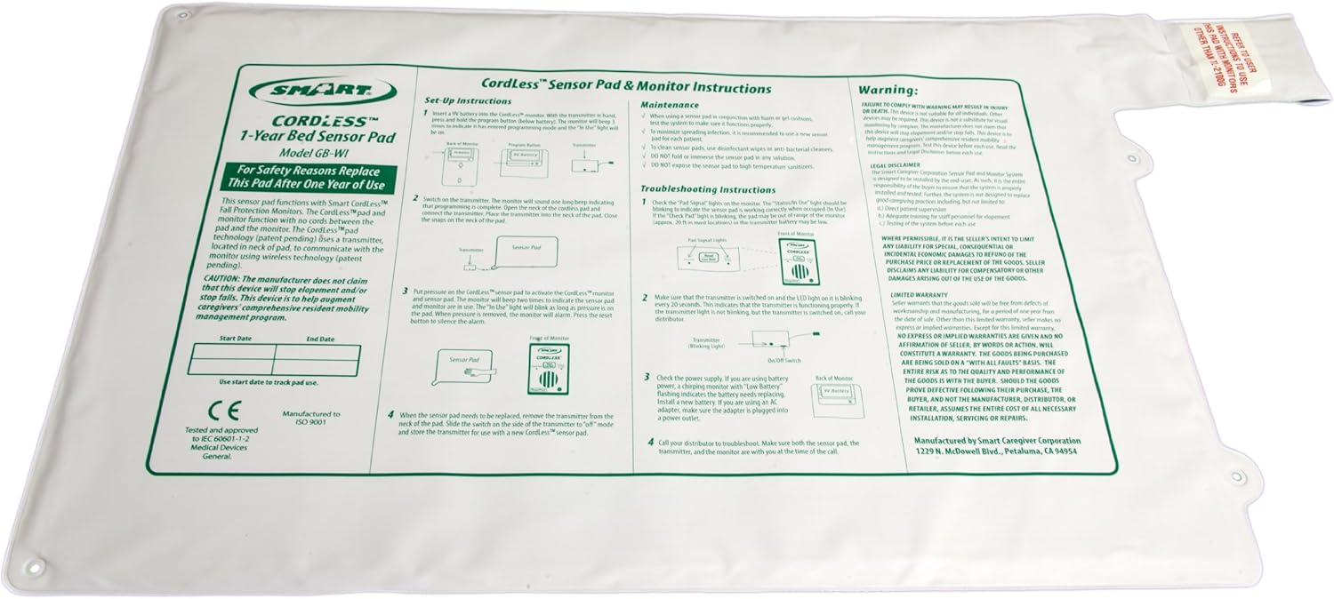 Bed Alarm Alert System with Call Button X329