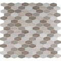 Elongated Marble Mosaic Tile N712