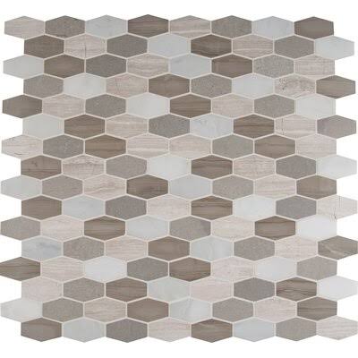 Elongated Marble Mosaic Tile N712