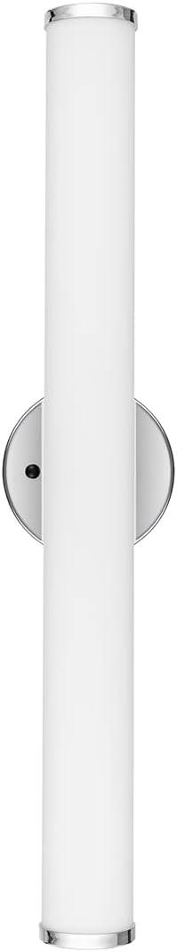 24in LED Vanity Light Dimmable Chromed Tube Cylinder Bar F7732