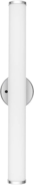 24in LED Vanity Light Dimmable Chromed Tube Cylinder Bar F7732