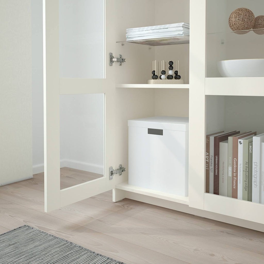 Glass-Door Cabinet, White L5918