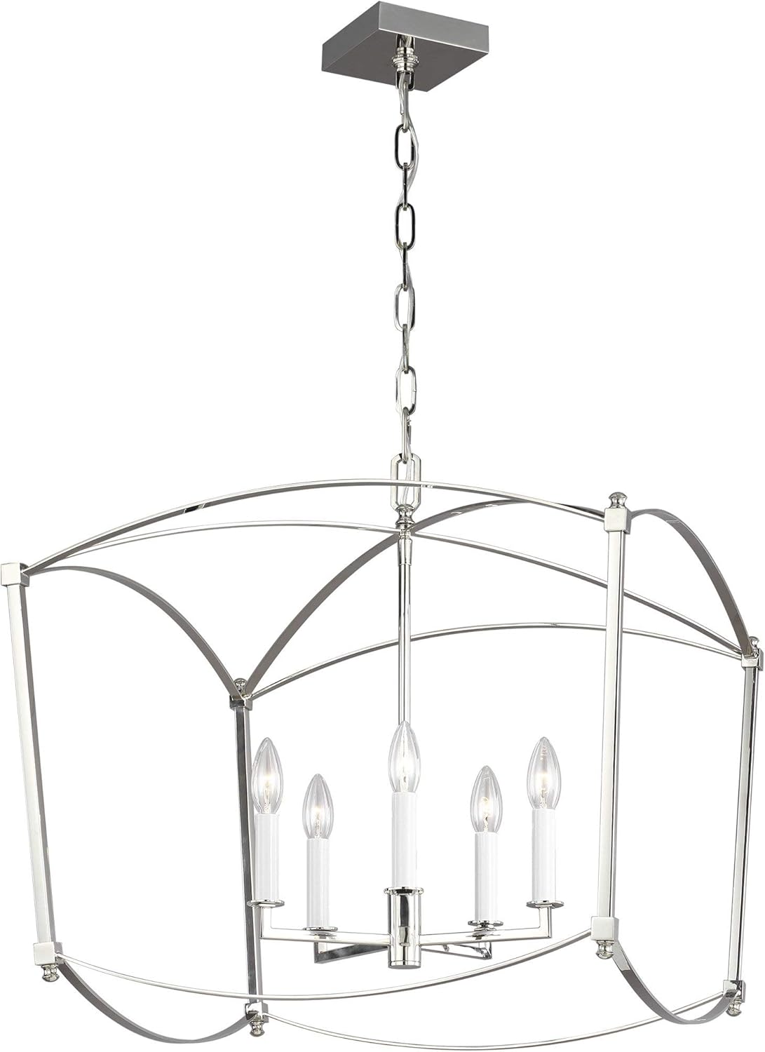 5-Light Antique Guild Candle Chandelier K1629