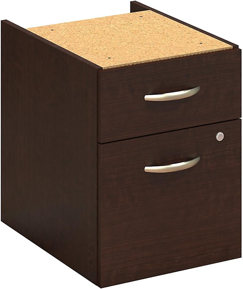 2 Drawer Mobile File Cabinet in Mocha Cherry D804