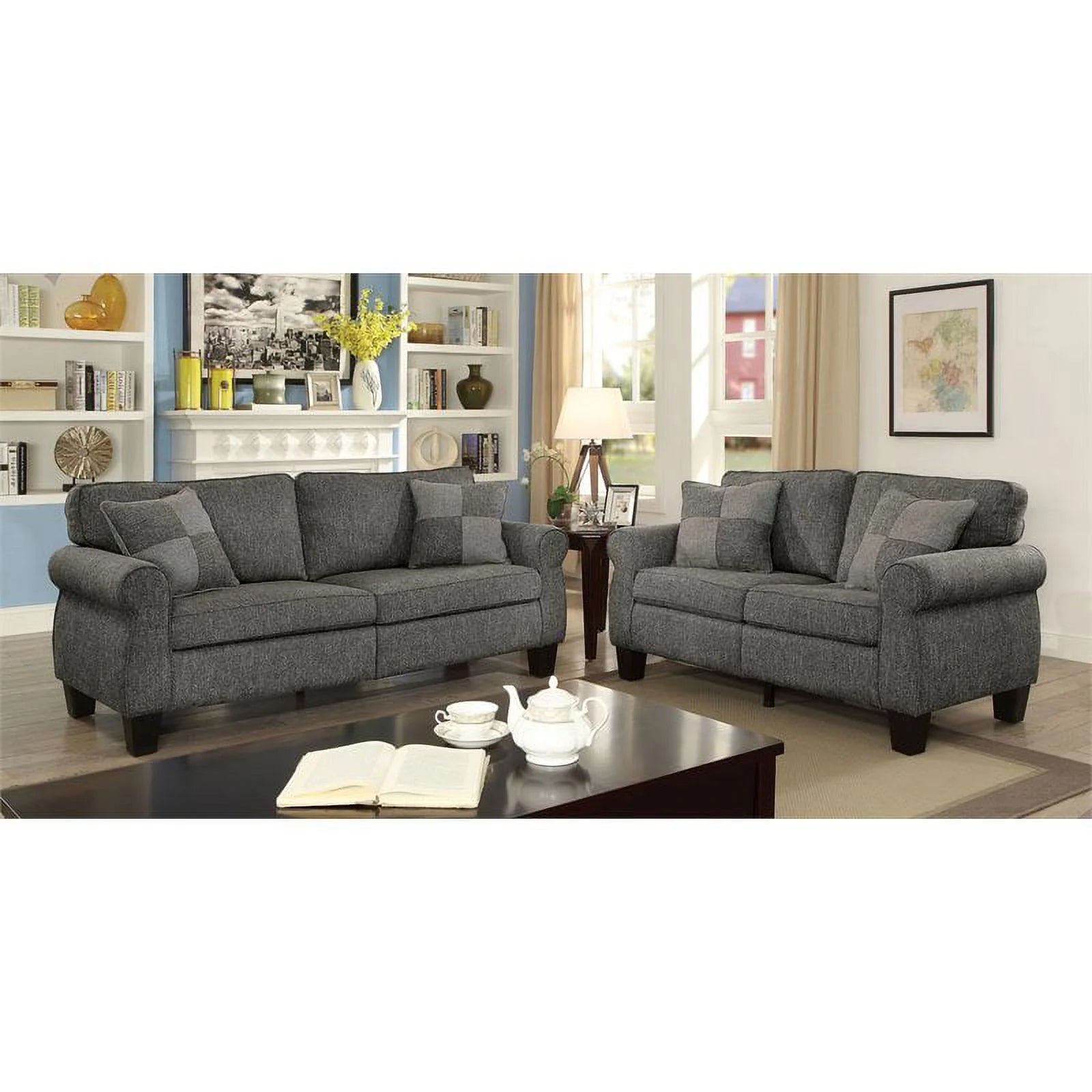 Dark Gray Fabric Sofa R901