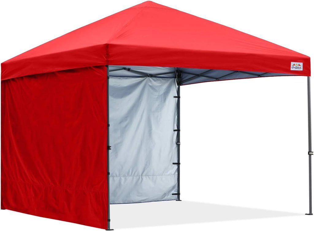 Pop Up Canopy Tent 8x8Ft with 2 Removable Sunwalls Wheeled Carry Bag Royal Blue H871