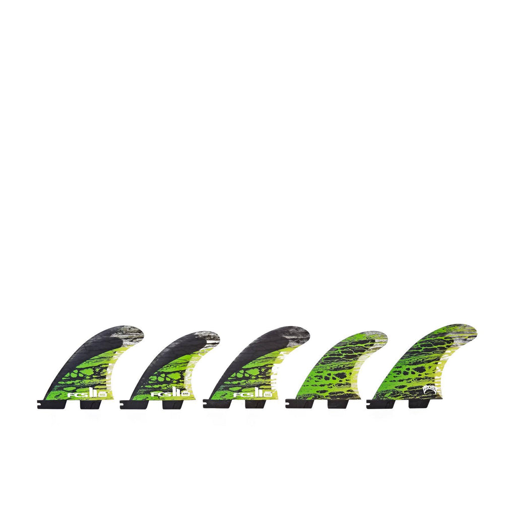 Green Medium PC Carbon Tri-Quad Fin Set J658652