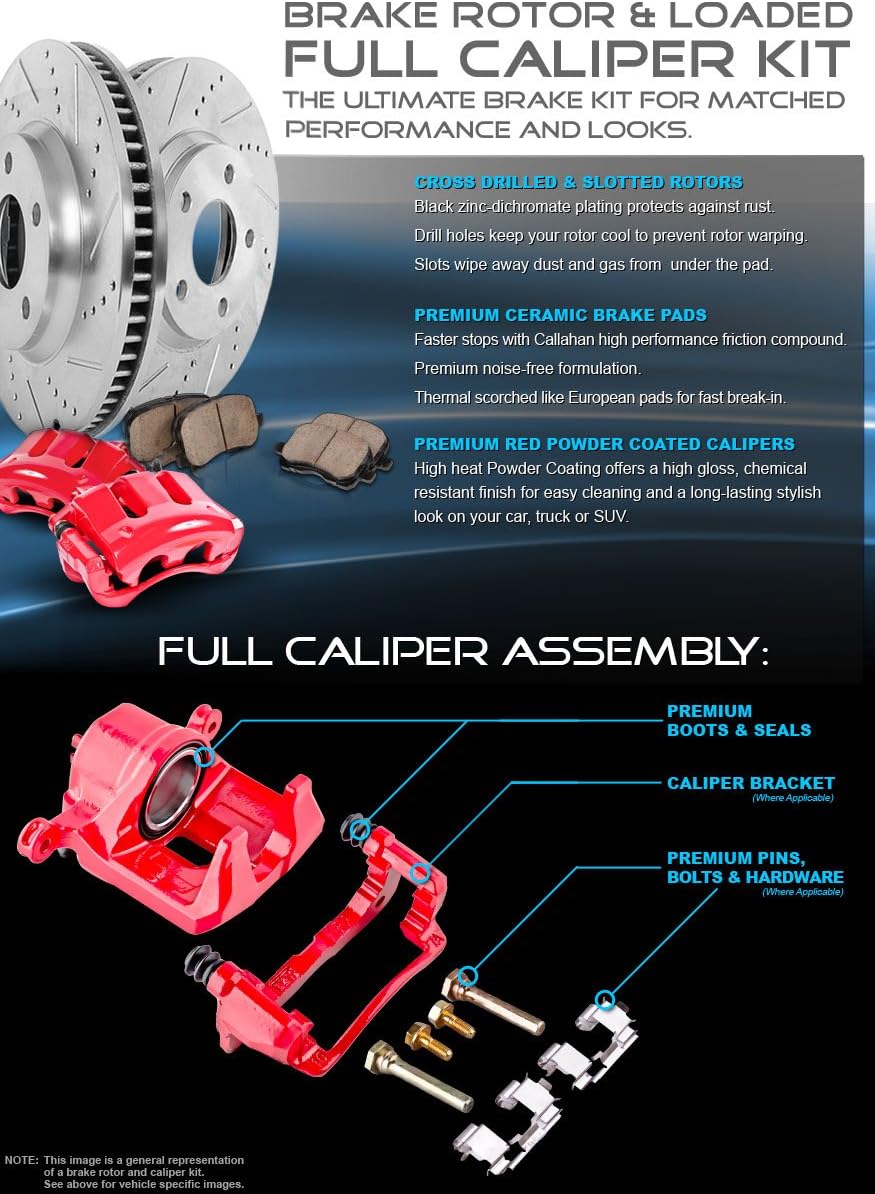 Premium OE Brake Disc Rotors and Metallic Brake Pads W19867