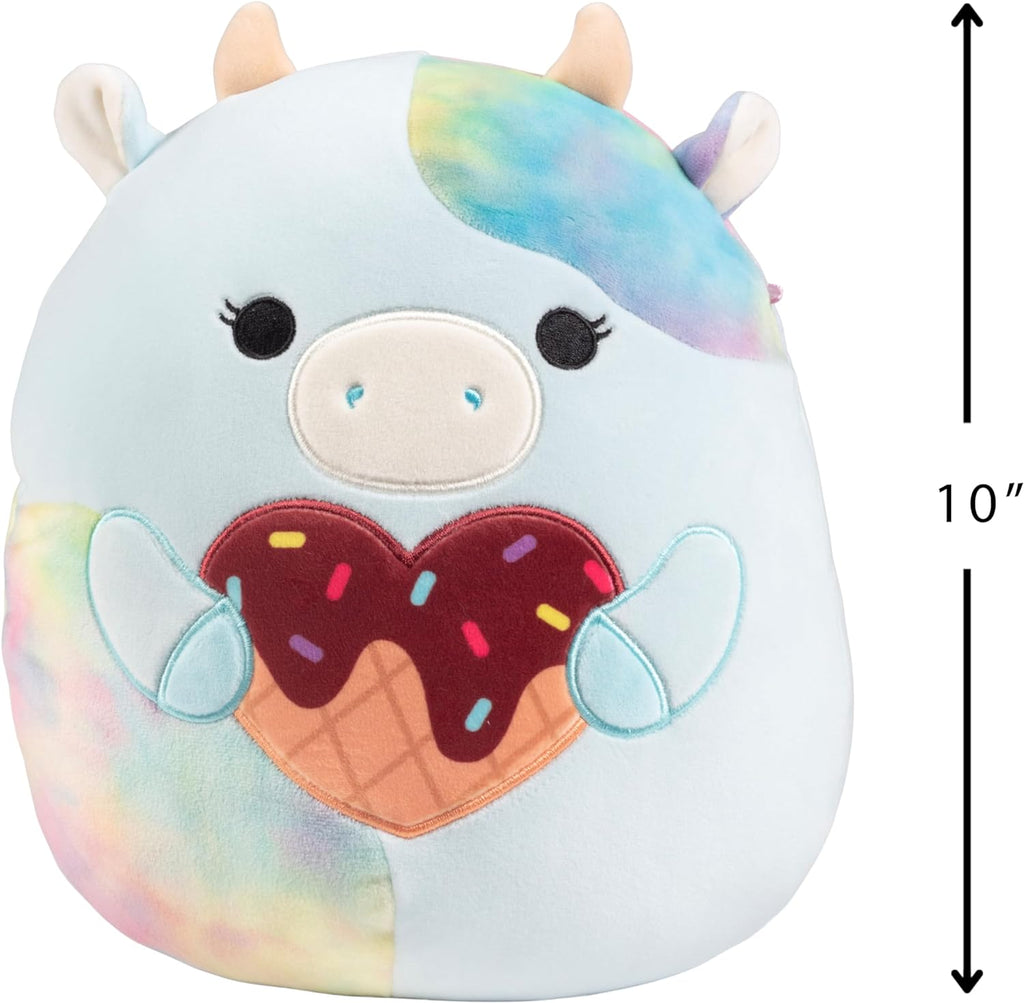 10" Blue Cow Plush Stuffed Animal Toy C53626