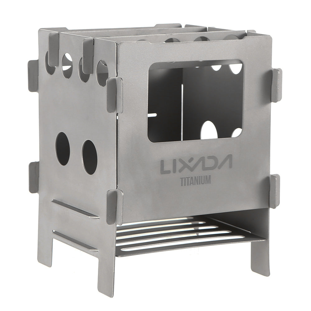 Titanium Folding Wood Pocket Camping Cooking Stove N1377