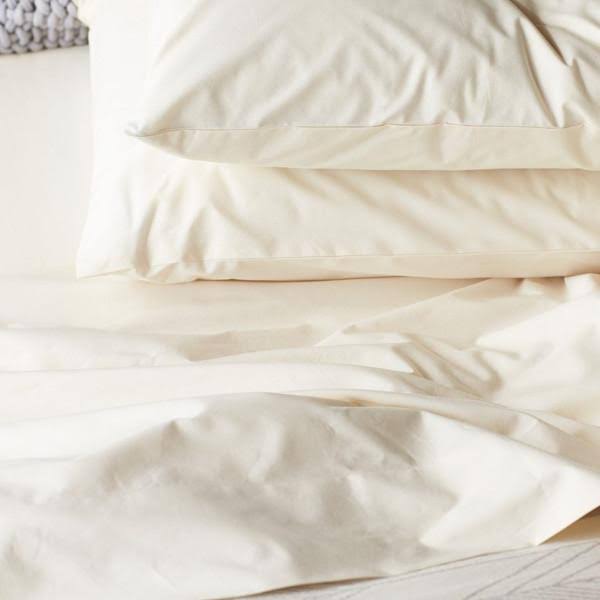 300 Percale Fitted Sheet Twin Alpine White A5249