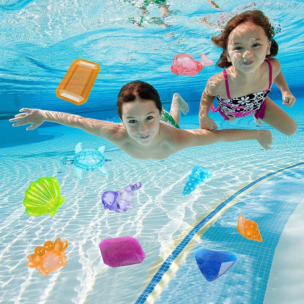 31 Pcs Pool Diving Toys Set with Storage Bag A56824