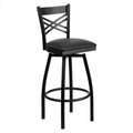 Black Swivel Metal Bar Stool Y8279