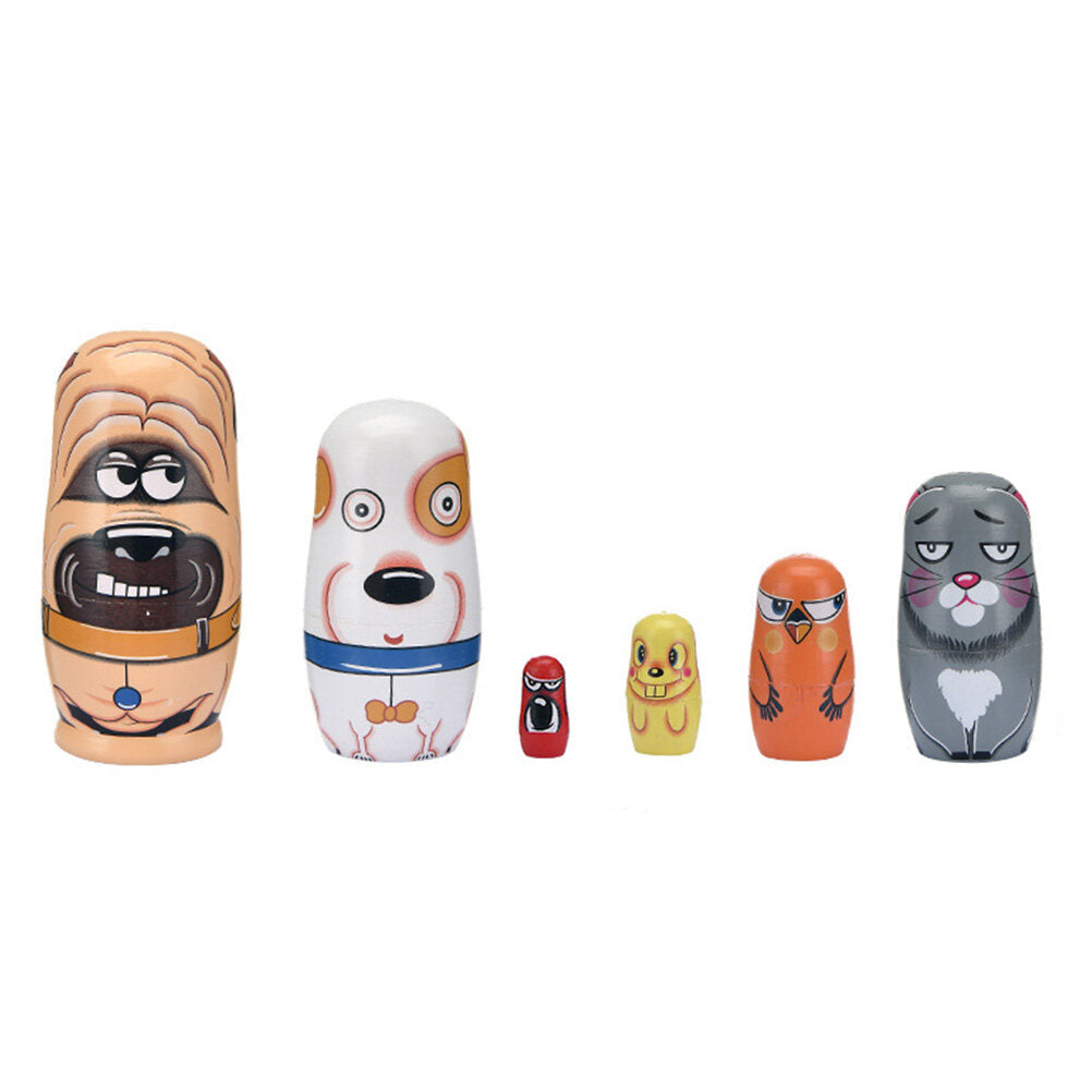 Cartoon Pet Dog Matryoshka Doll Toy Nesting Doll Toy U893