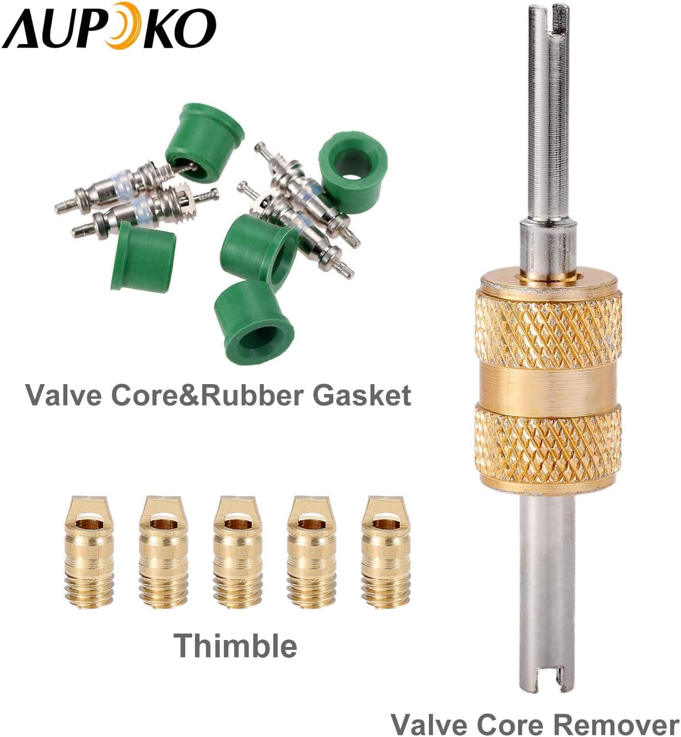R1234YF Quick Couplers Kit with R12 R22 to R134A Adapters and Valve Core Remover Z375