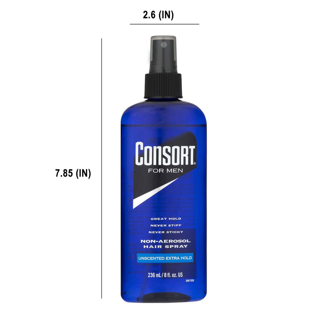Unscented X-Hold Hair Spray 8 Ounce (236ml) 2 Pack Y230505