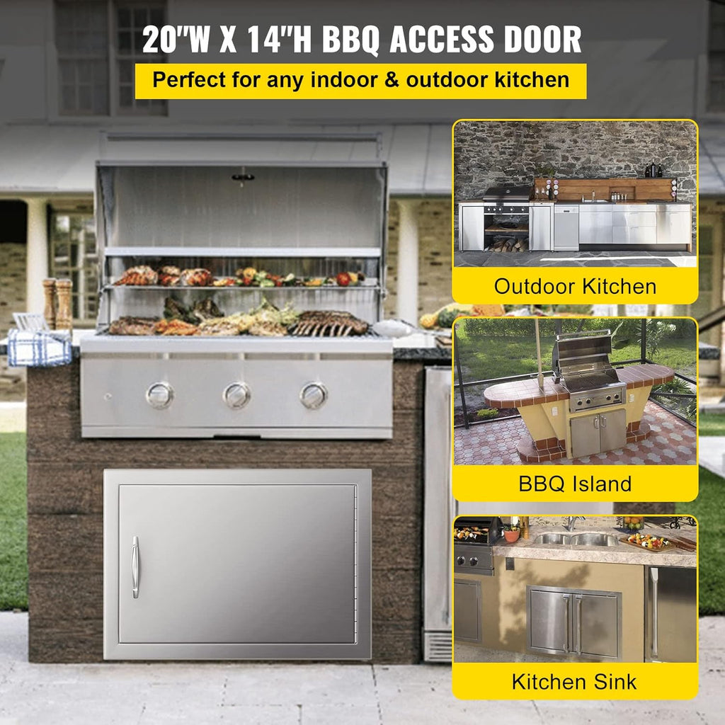 Stainless Steel BBQ Access Door 20W x 14H Inch J2440