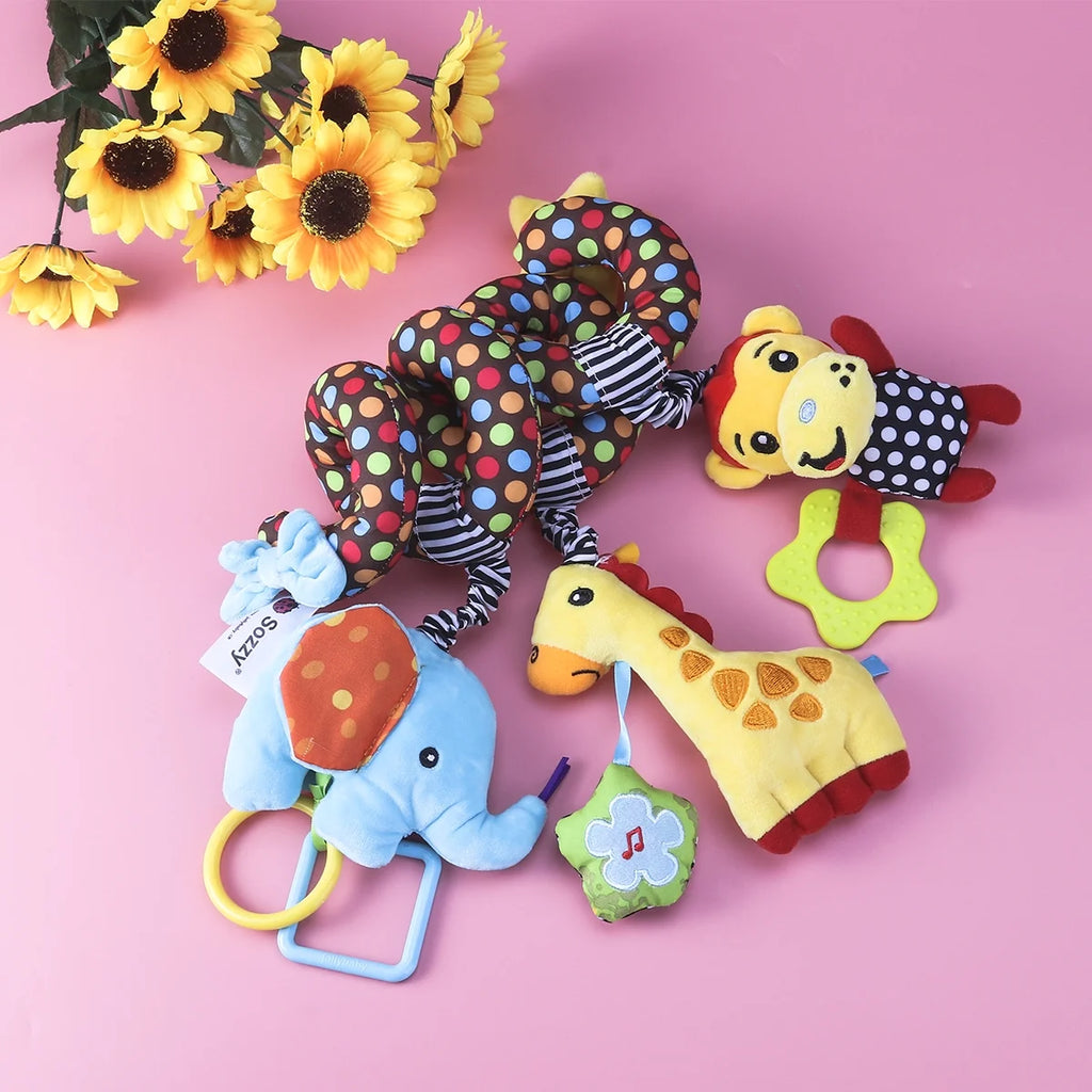 Infant Baby Activity Spiral Bed & Stroller Toy Plush Toy B40001