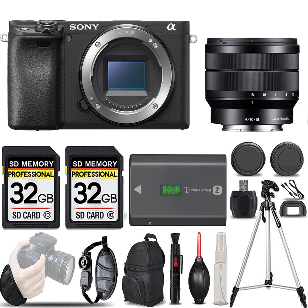 Sony a6400 Mirrorless Camera with 10-18mm f/4 OSS Lens E9824