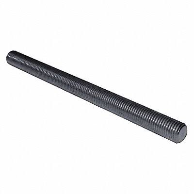 Threaded Rod, Steel, 3x22 L, Black, PK25 X361525