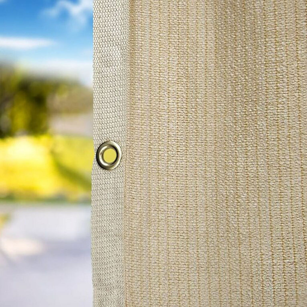 Wheat RV Awning Privacy Side Sunblock Shade Drop 8 x 8ft Z20333