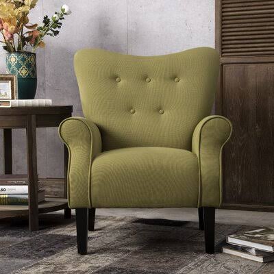 Wide Tufted Wingback Chair Z795