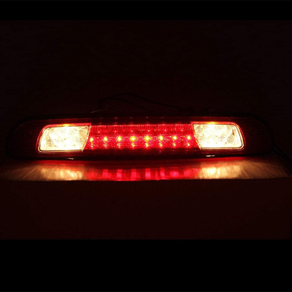 Red/Clear LED High Mount Stop Cargo 3rd Brake Lights Pack of 2 J3796