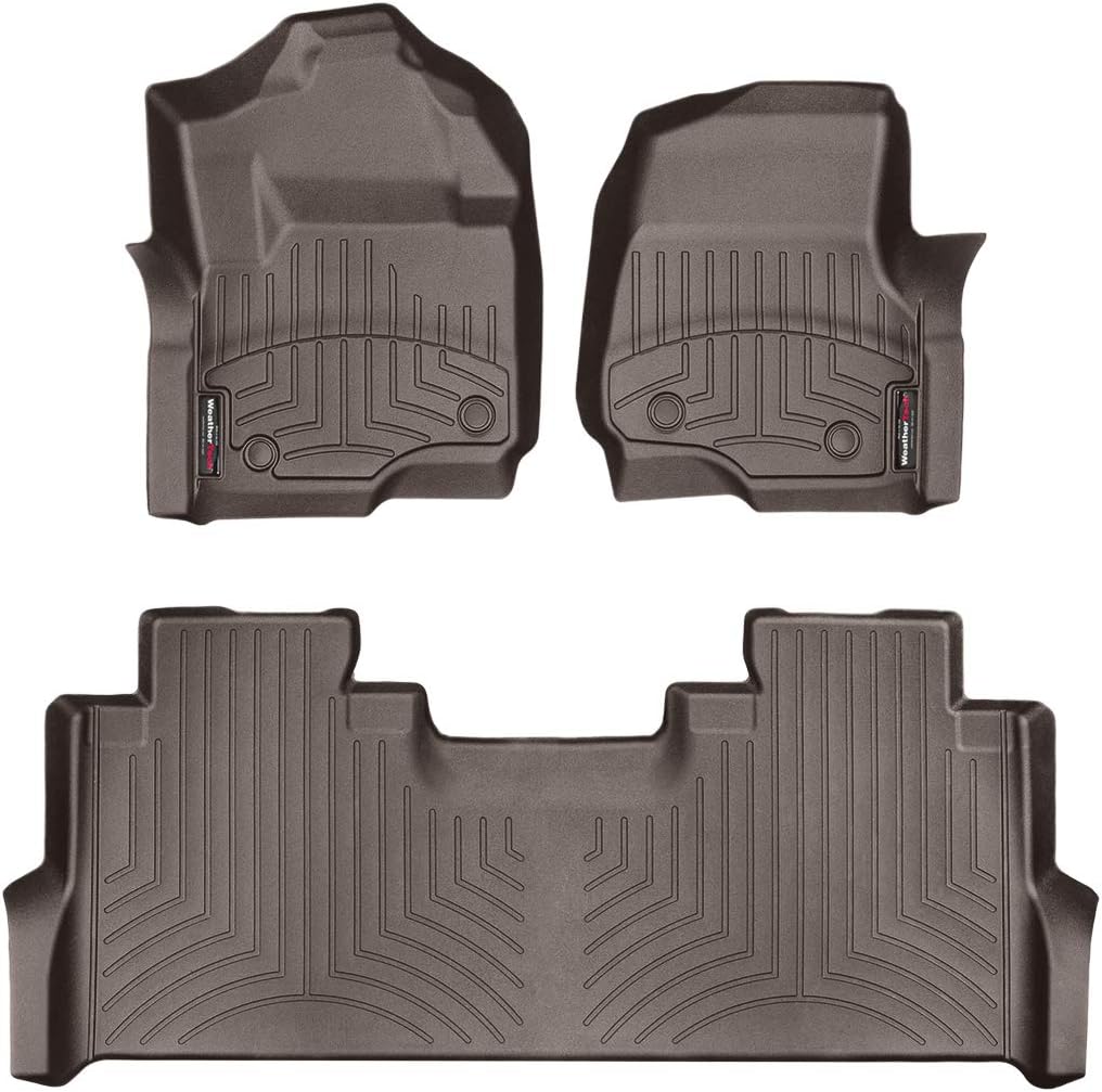 Custom FloorLiner for Ford SuperDuty SuperCrew, 1st & 2nd Row (Black) F80892
