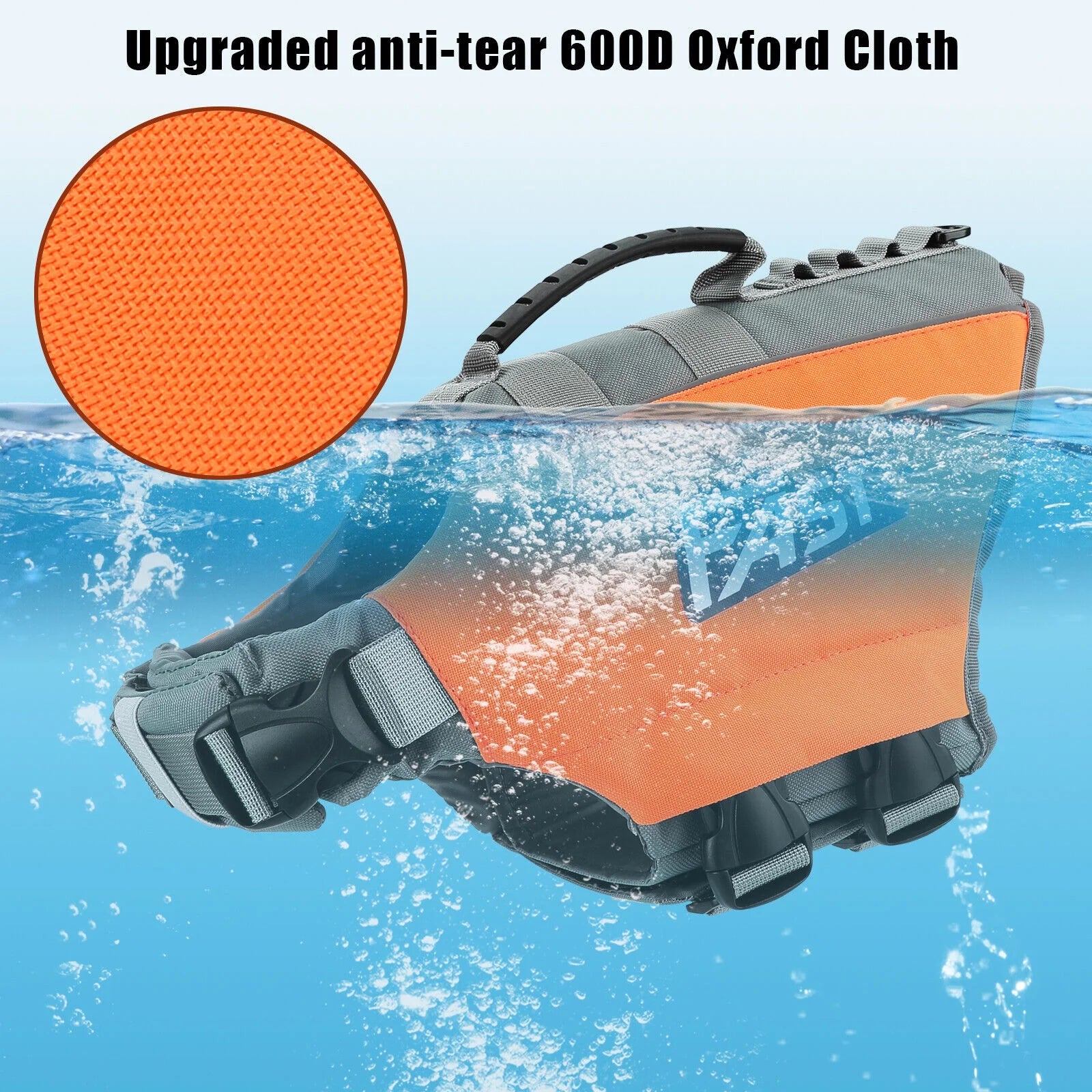 Reflective Inflatable Dog Life Preserver Vest V261696