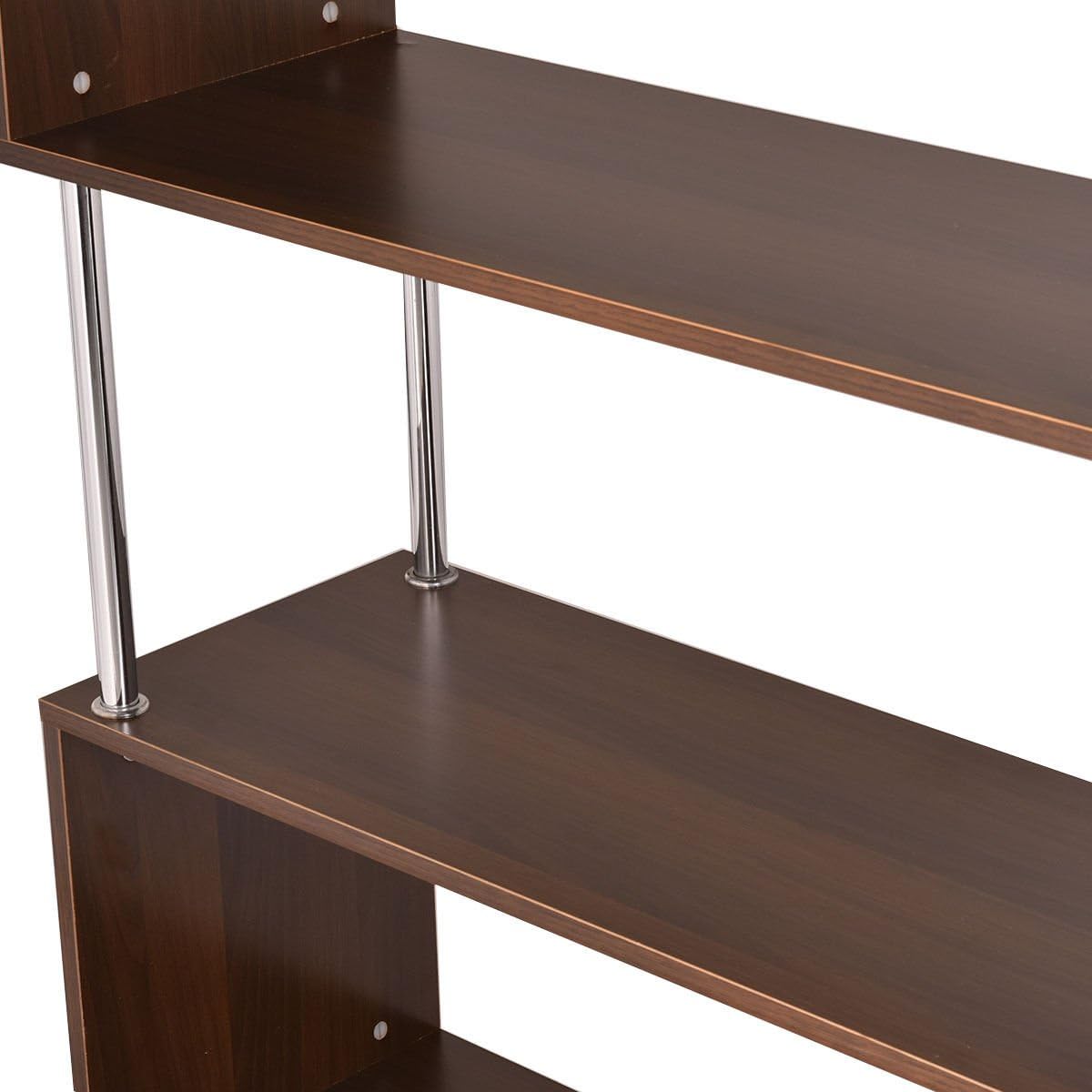 4-Tier Wooden Bookcase Bookshelf Y58698