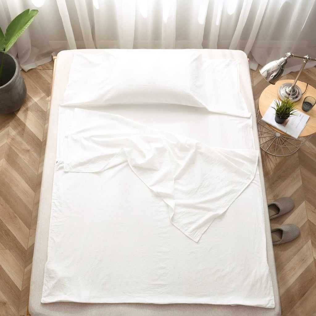 Queen Khaki Packable Travel Airbed Sheet Set with Carrying Bag I999927