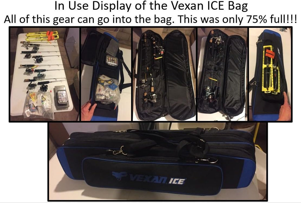 ICE Fishing Rod & Tackle Bag 36 Soft Case N773