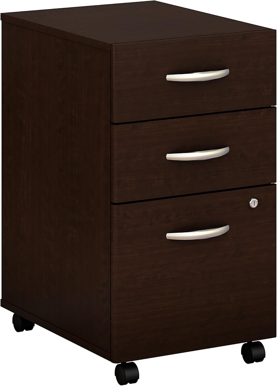 2 Drawer Mobile File Cabinet in Mocha Cherry D804