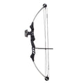 Black Compound Bow with 5-Spot Paper Target A65404