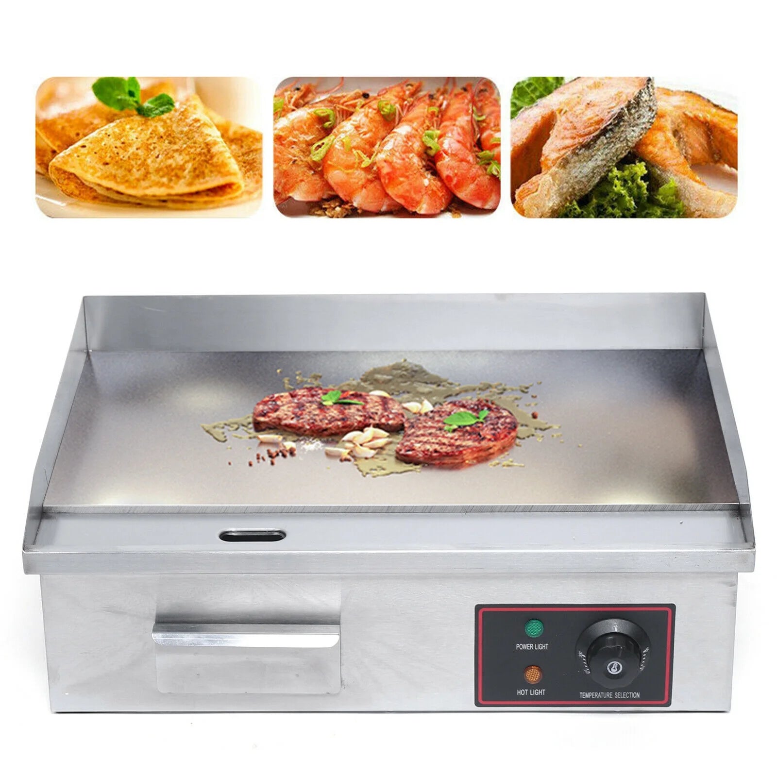 3000W Commercial Electric Countertop Griddle A972358